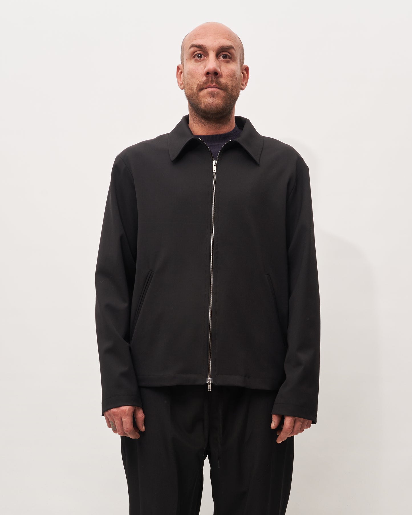 Grifoni giacca nera con zip