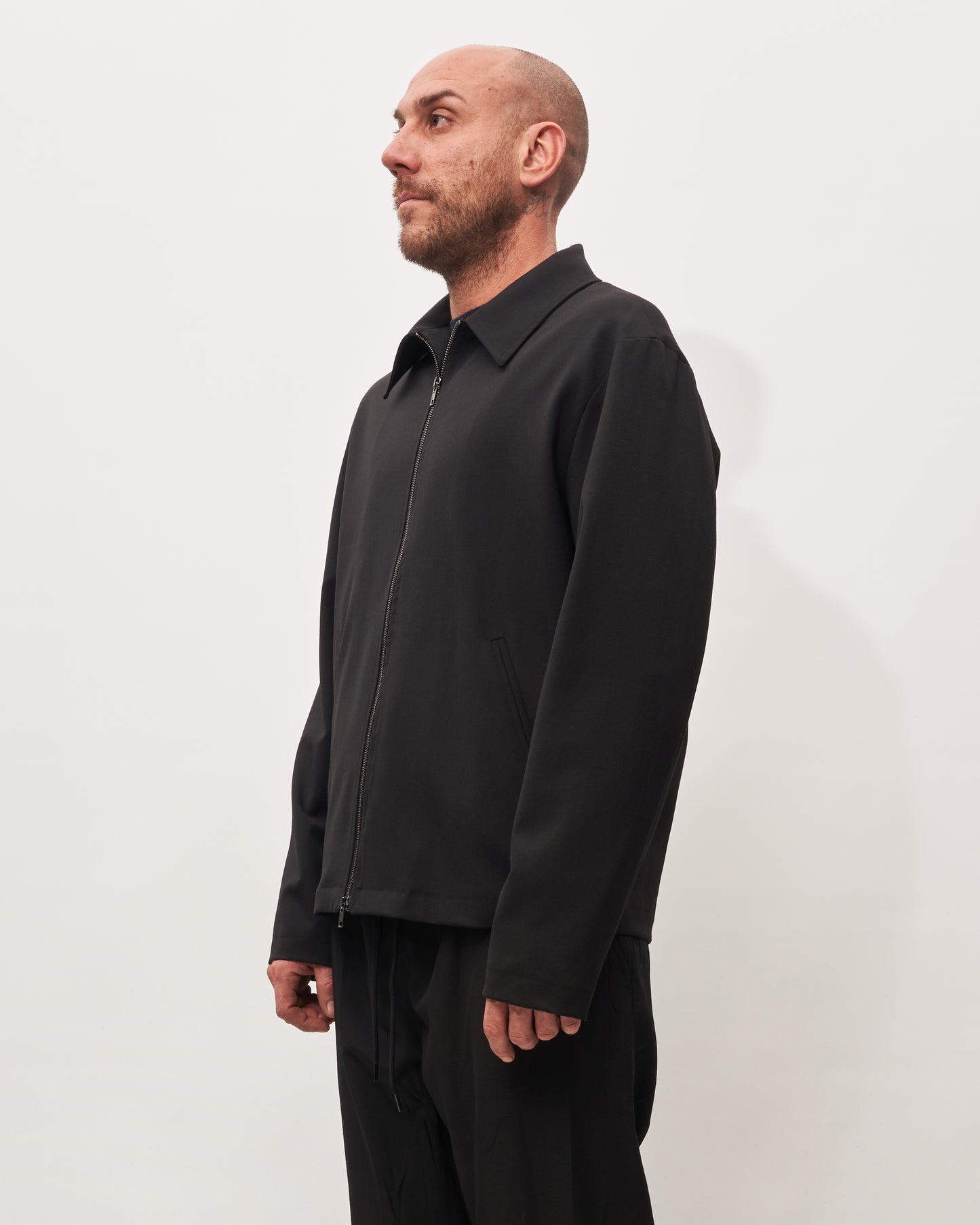 Grifoni giacca nera con zip