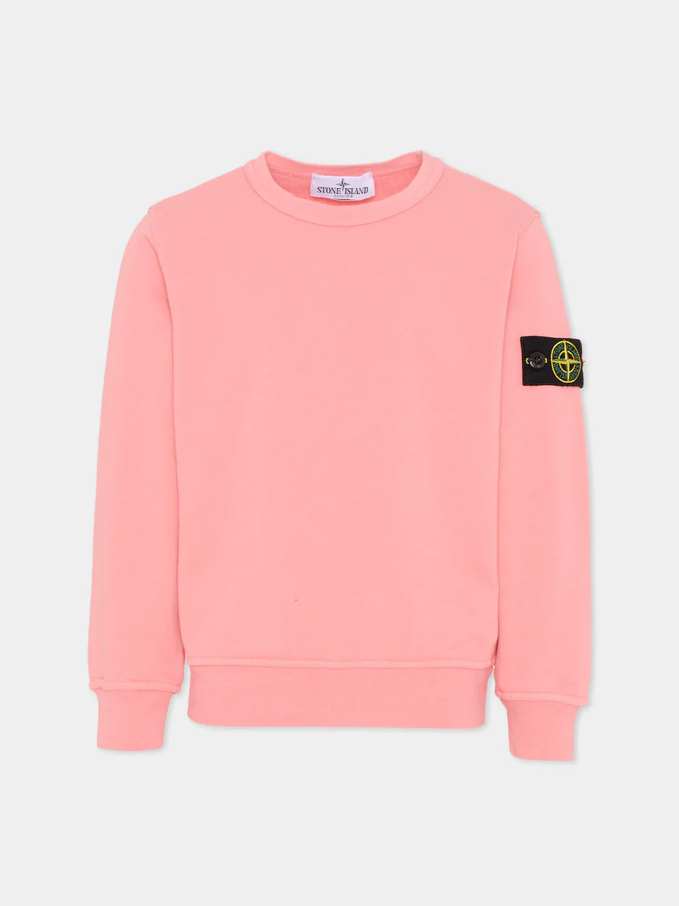 Stone Island Felpa girocollo rosa corallo