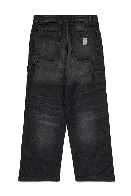 Diesel Jeans relaxed nero effetto vissuto - D-Bart