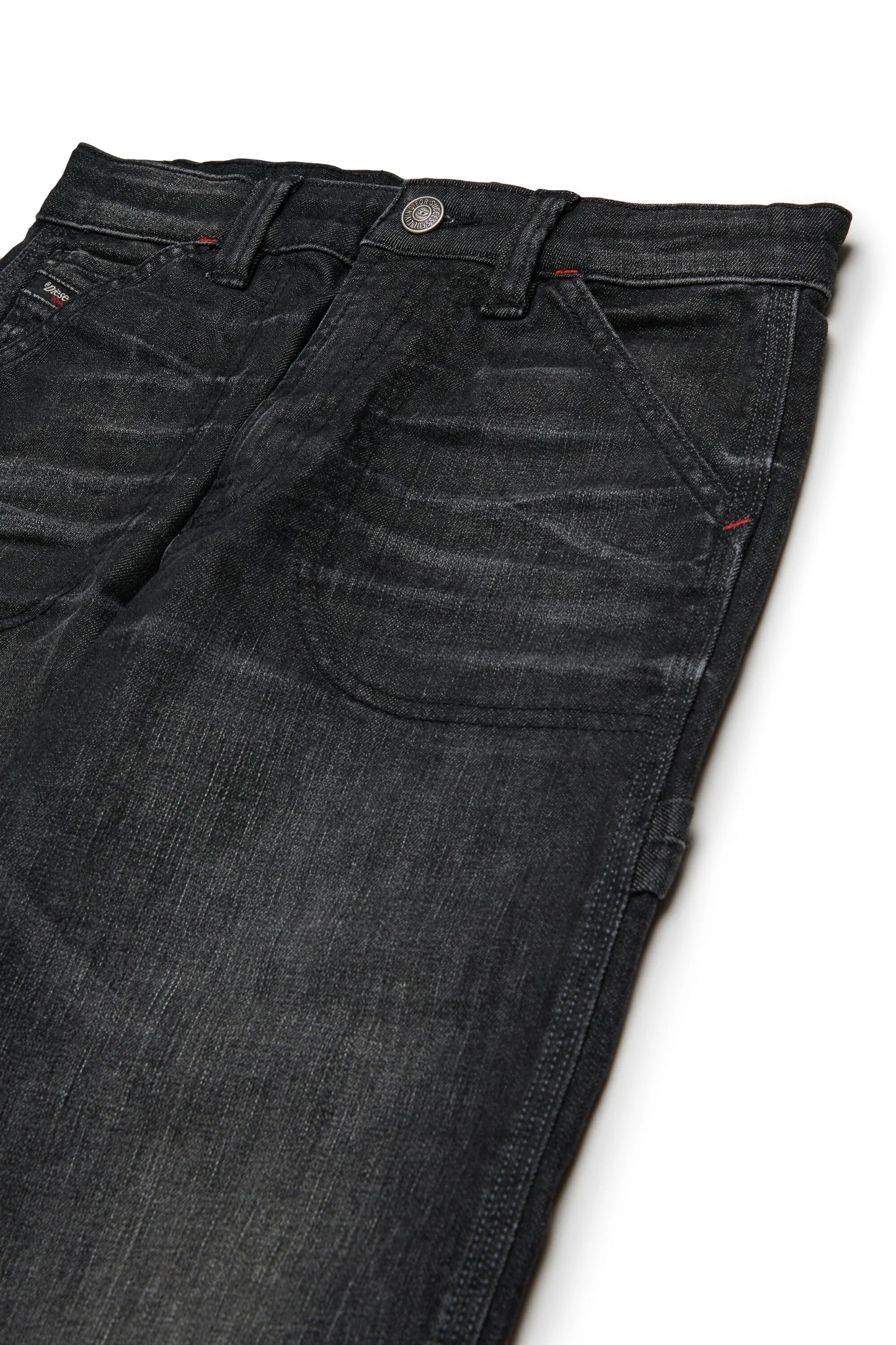 Diesel Jeans relaxed nero effetto vissuto - D-Bart