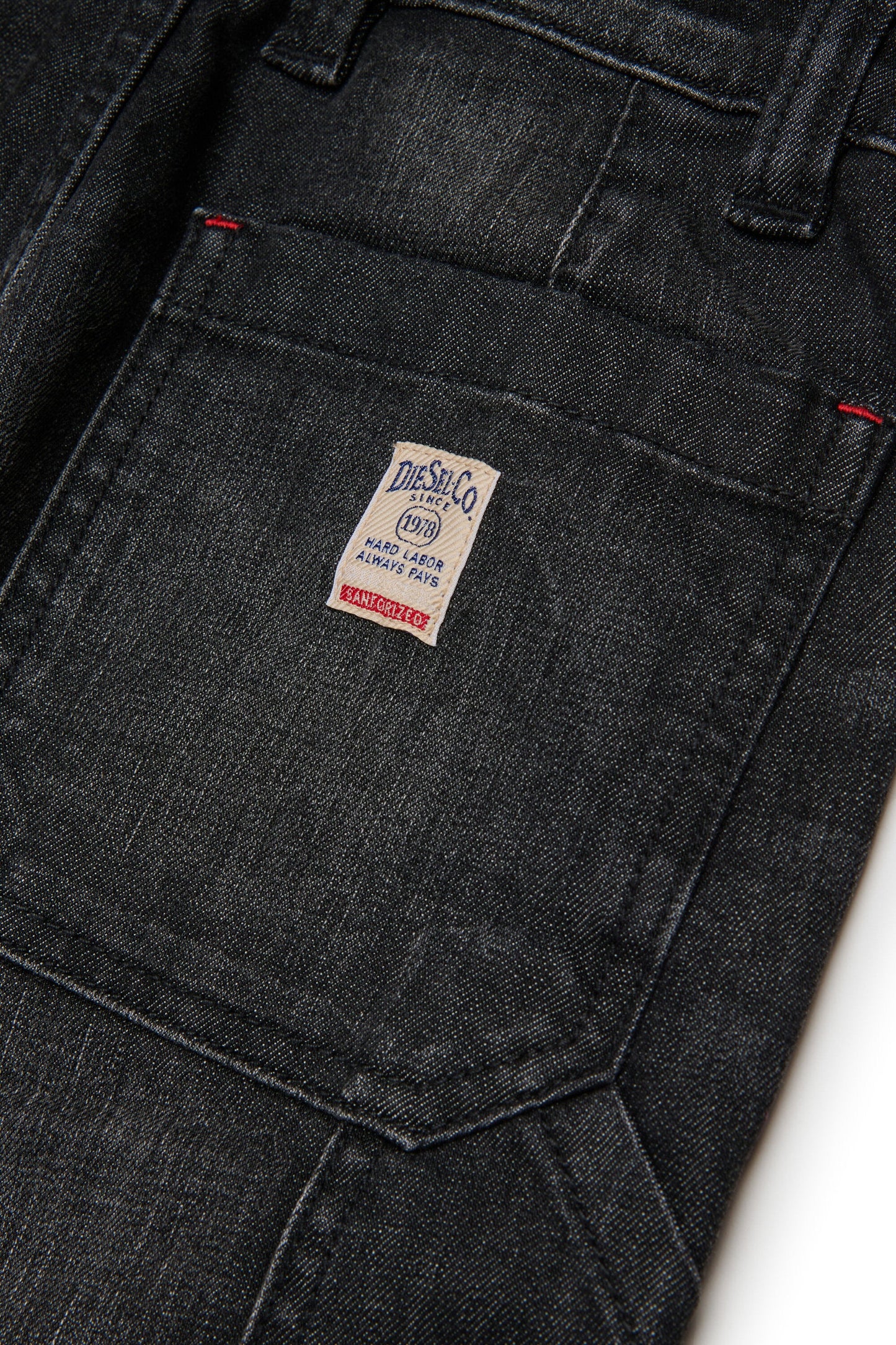 Diesel Jeans relaxed nero effetto vissuto - D-Bart