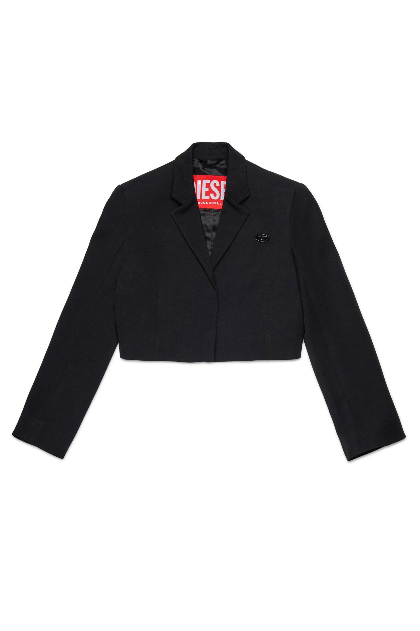 DIESEL Giacca blazer cropped in fresco di lana