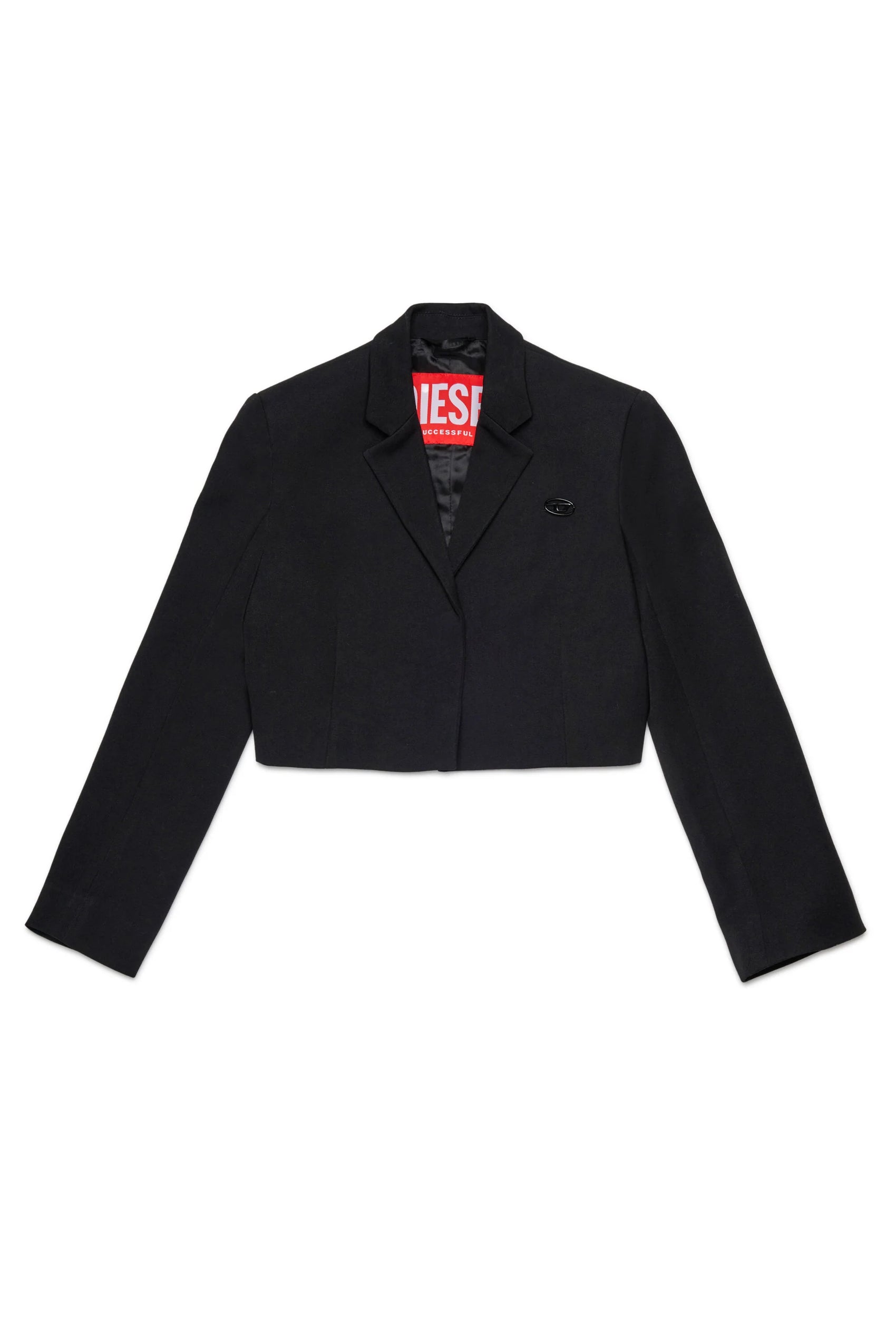 DIESEL Giacca blazer cropped in fresco di lana