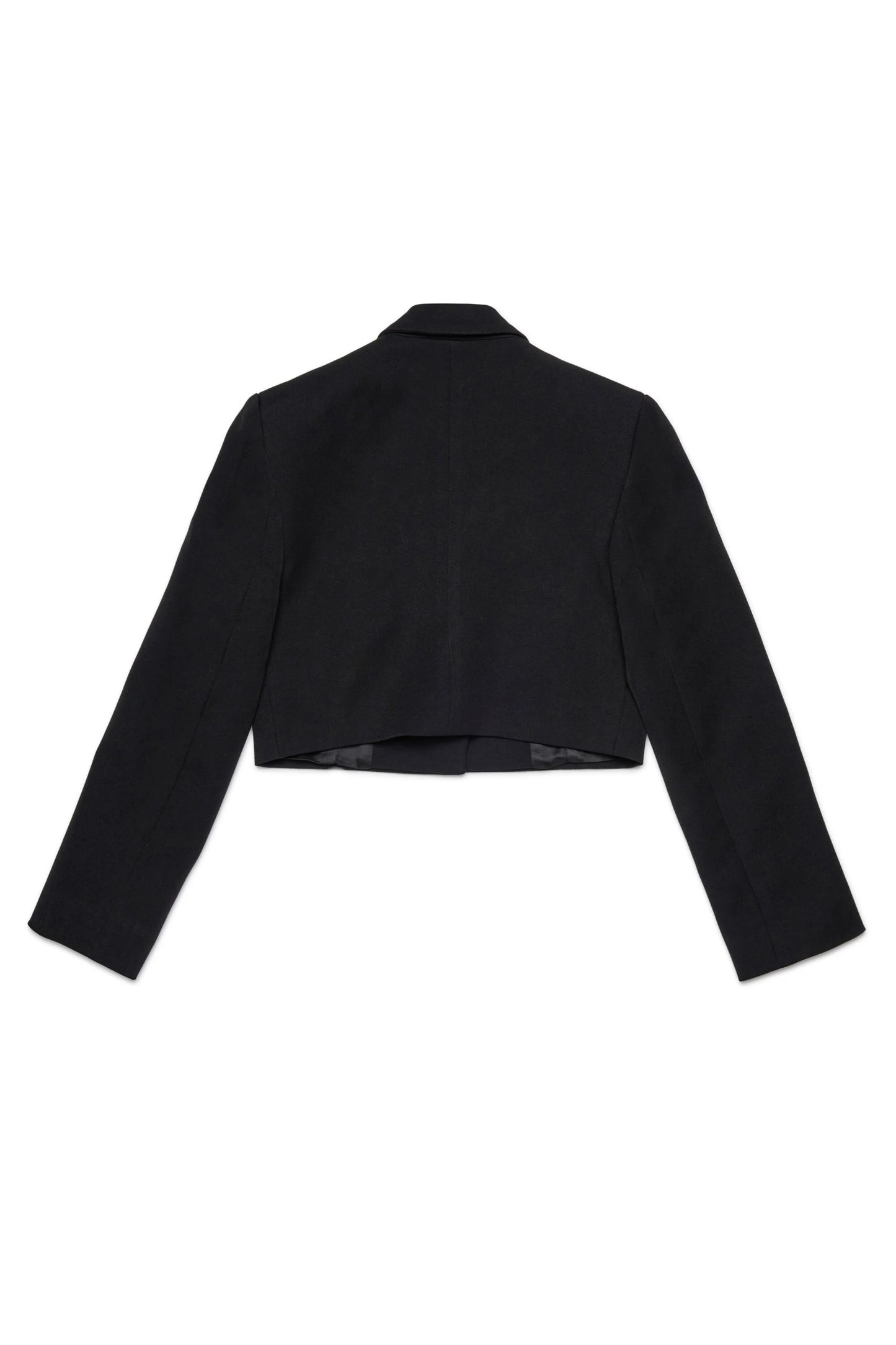 DIESEL Giacca blazer cropped in fresco di lana