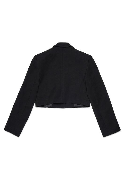 DIESEL Giacca blazer cropped in fresco di lana