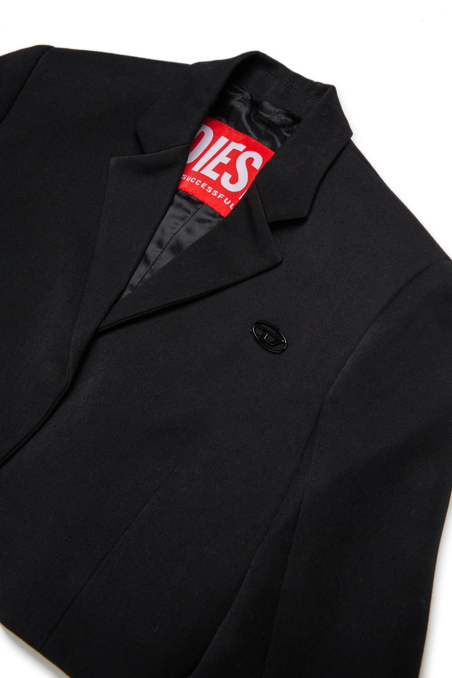 DIESEL Giacca blazer cropped in fresco di lana