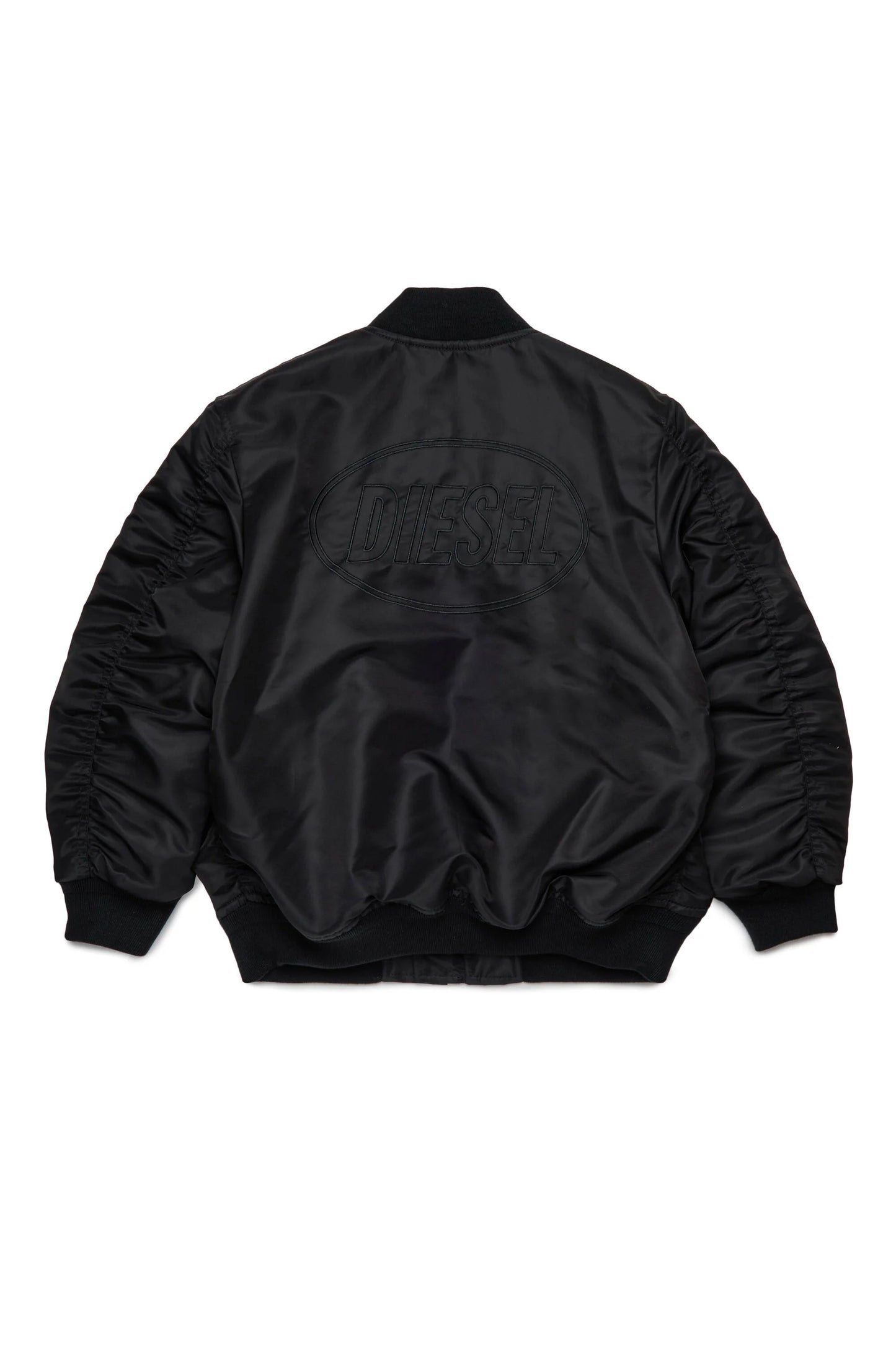 DIESEL Giacca bomber in gabardina con maxi logo
