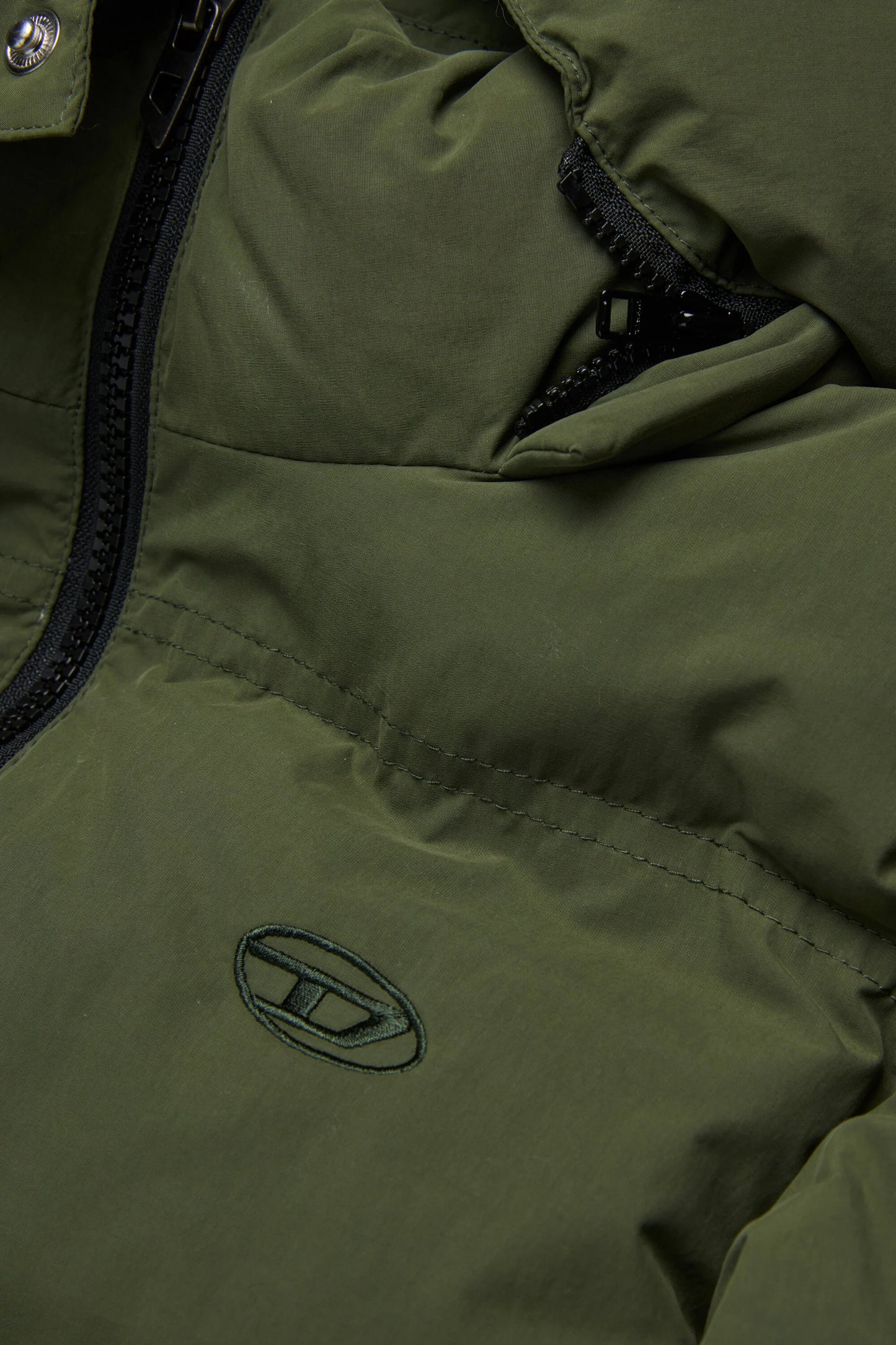 DIESEL Giacca imbottita corta con cappuccio
