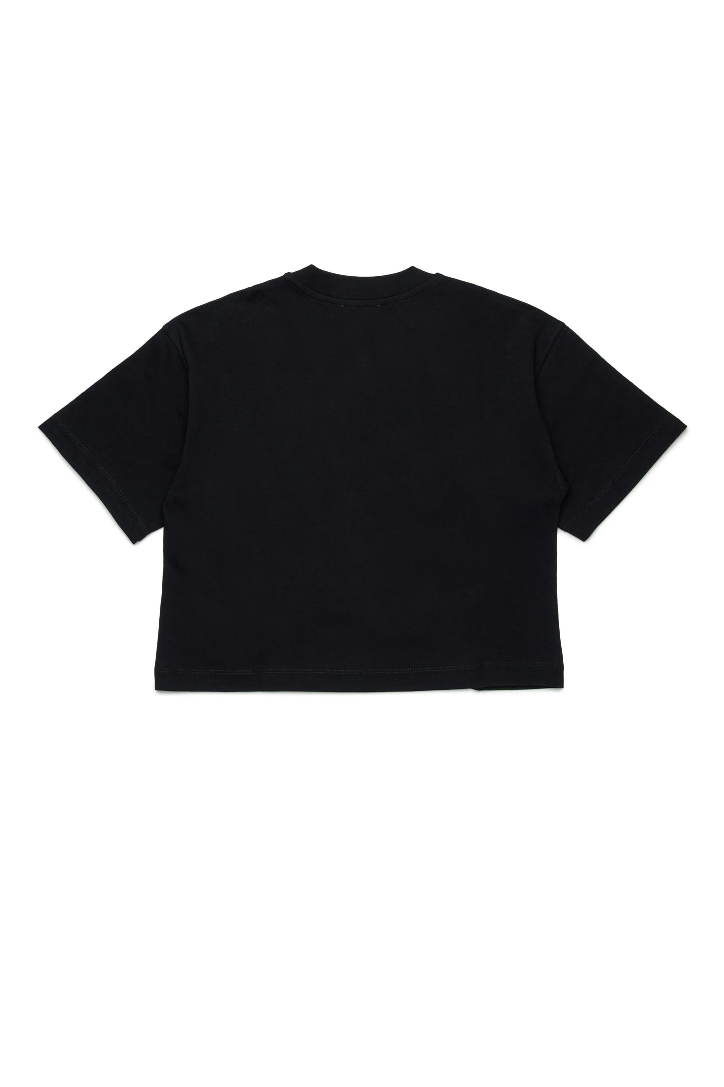 DIESEL T-shirt boxy in jersey nera