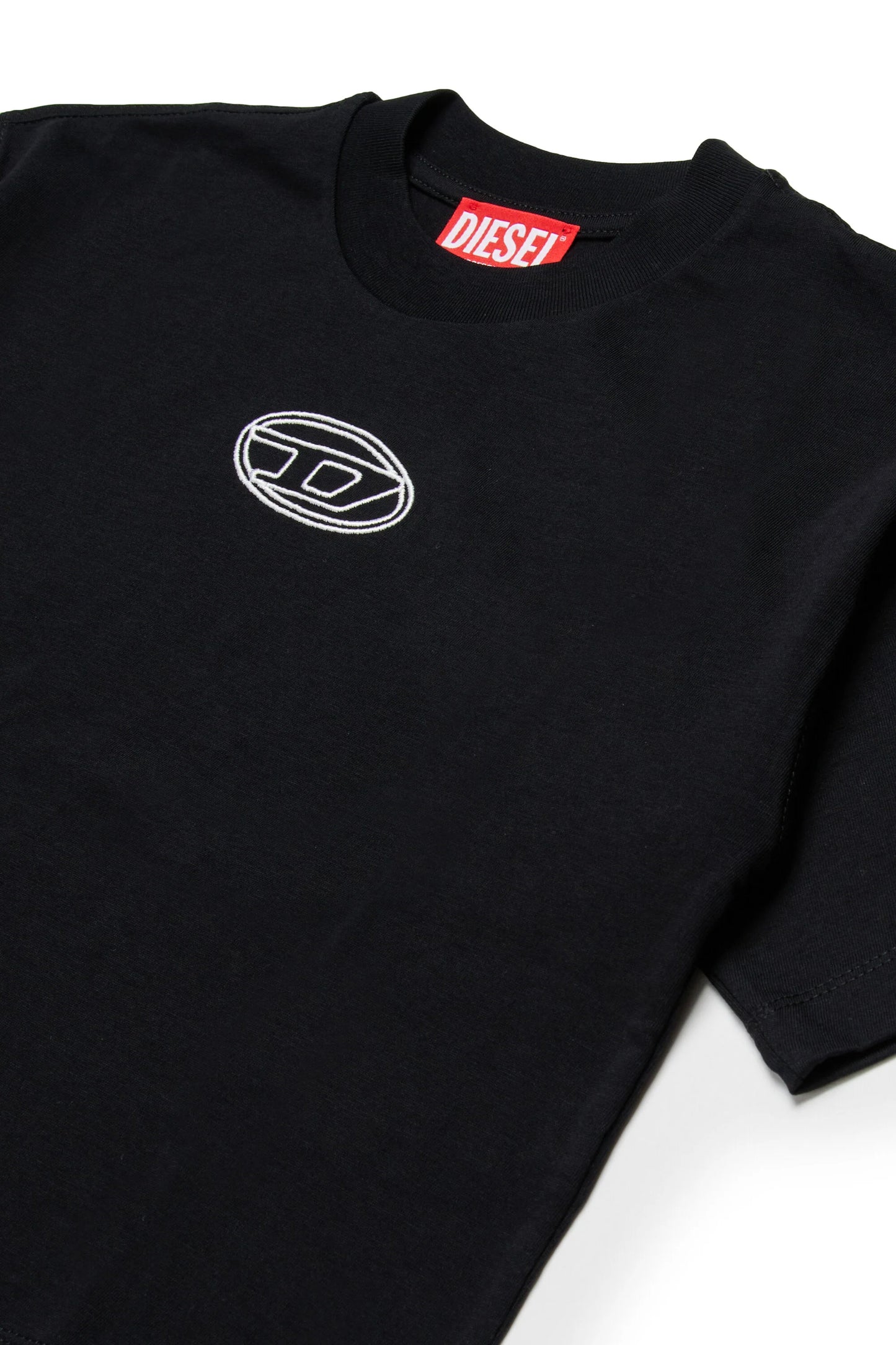 DIESEL T-shirt boxy in jersey nera