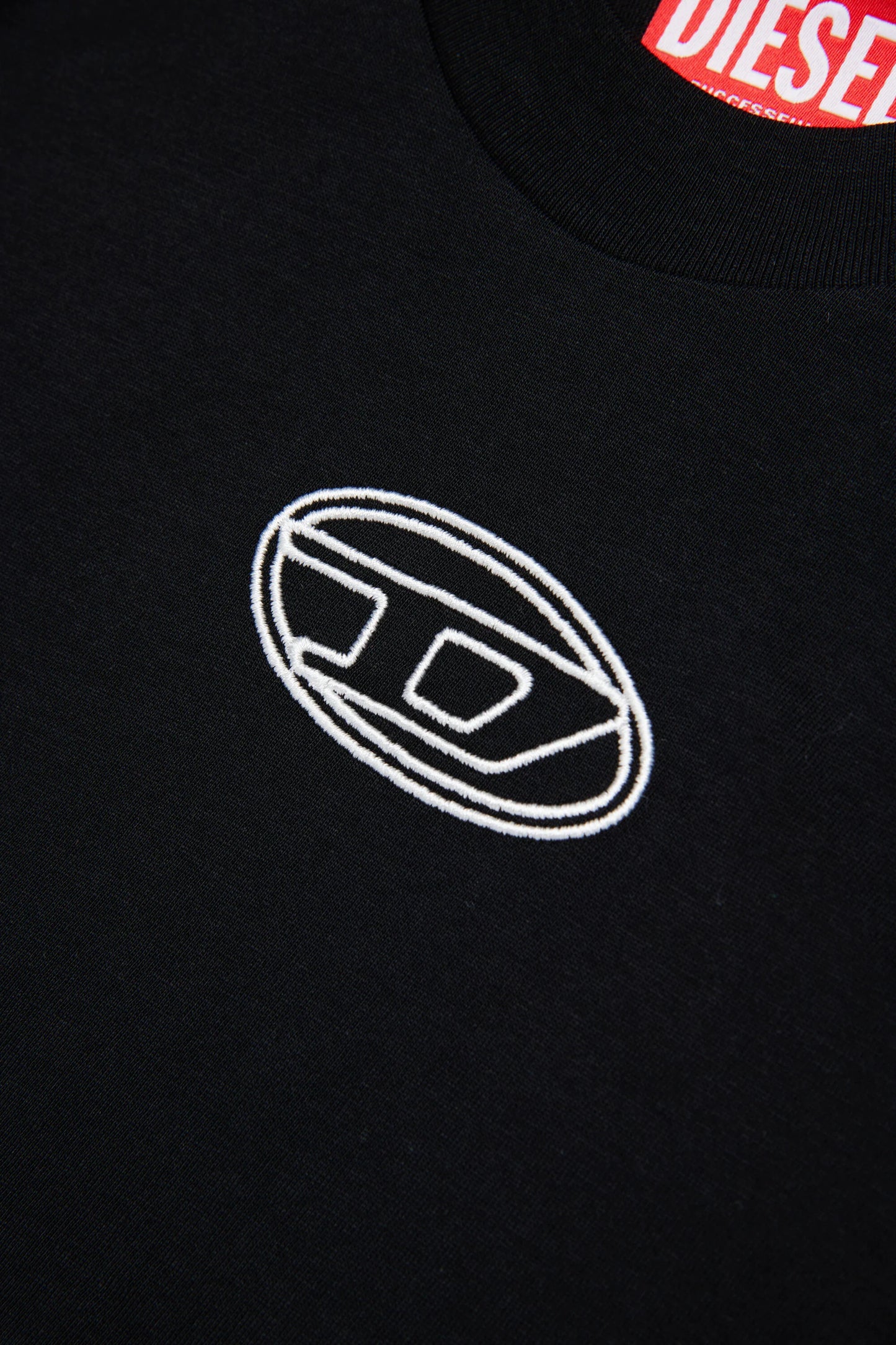 DIESEL T-shirt boxy in jersey nera