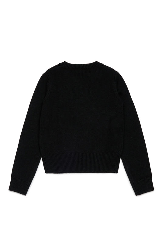 Diesel Pullover misto cashmere nero