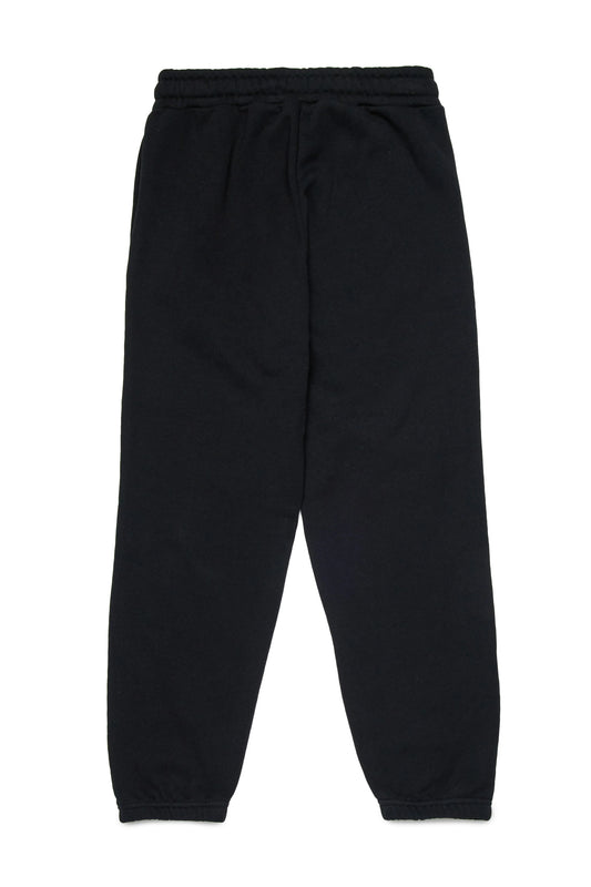 DIESEL Pantaloni jogger con logo Oval D bicolor