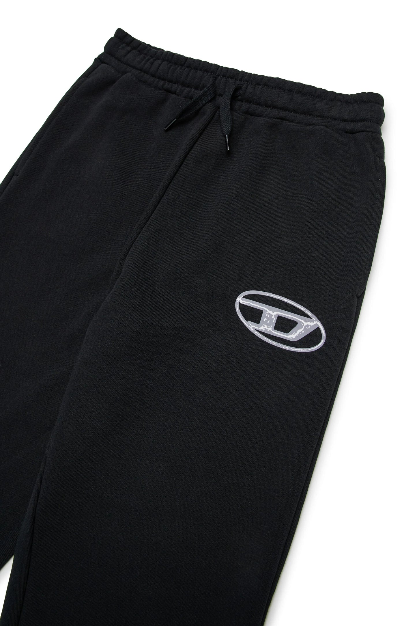 DIESEL Pantaloni jogger con logo Oval D bicolor