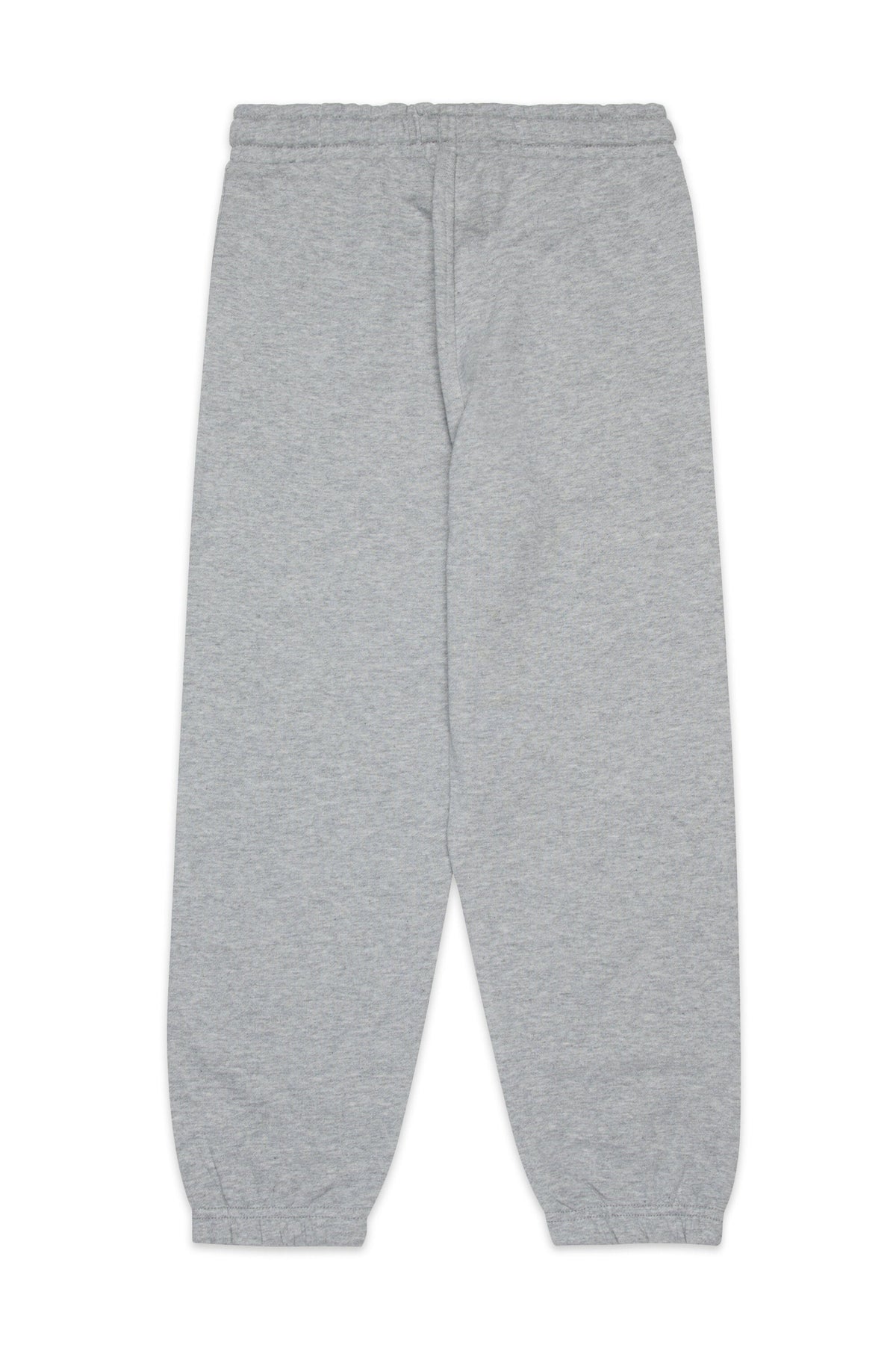 Diesel Pantalone jogger grigio melange con patch D rossa