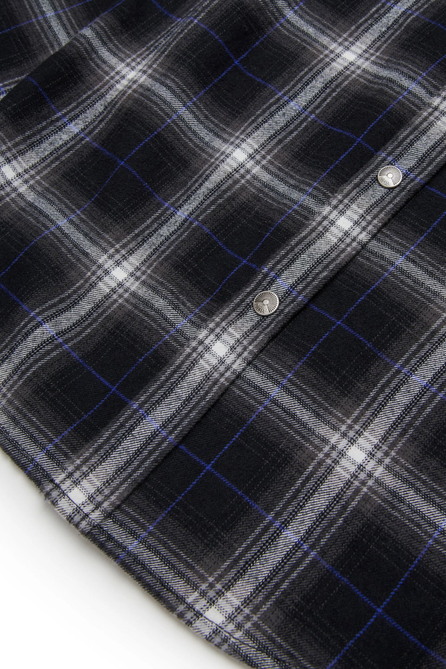Diesel Camicia in flanella allover check con logo