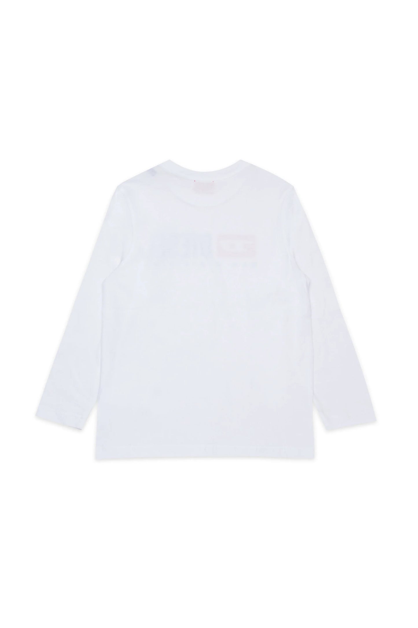 Diesel T-shirt manica lunga in jersey bianca