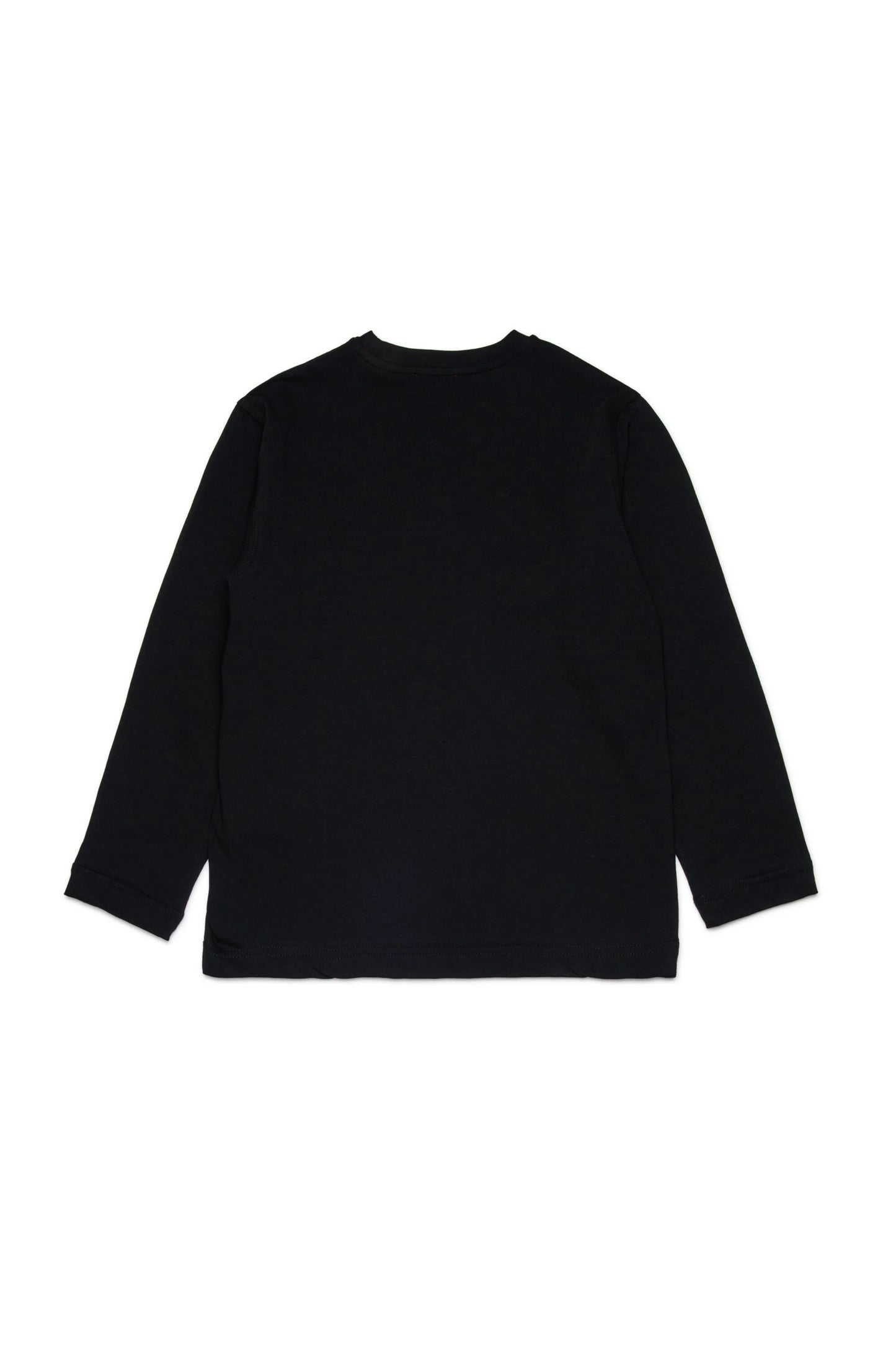Diesel T-shirt manica lunga in jersey nero