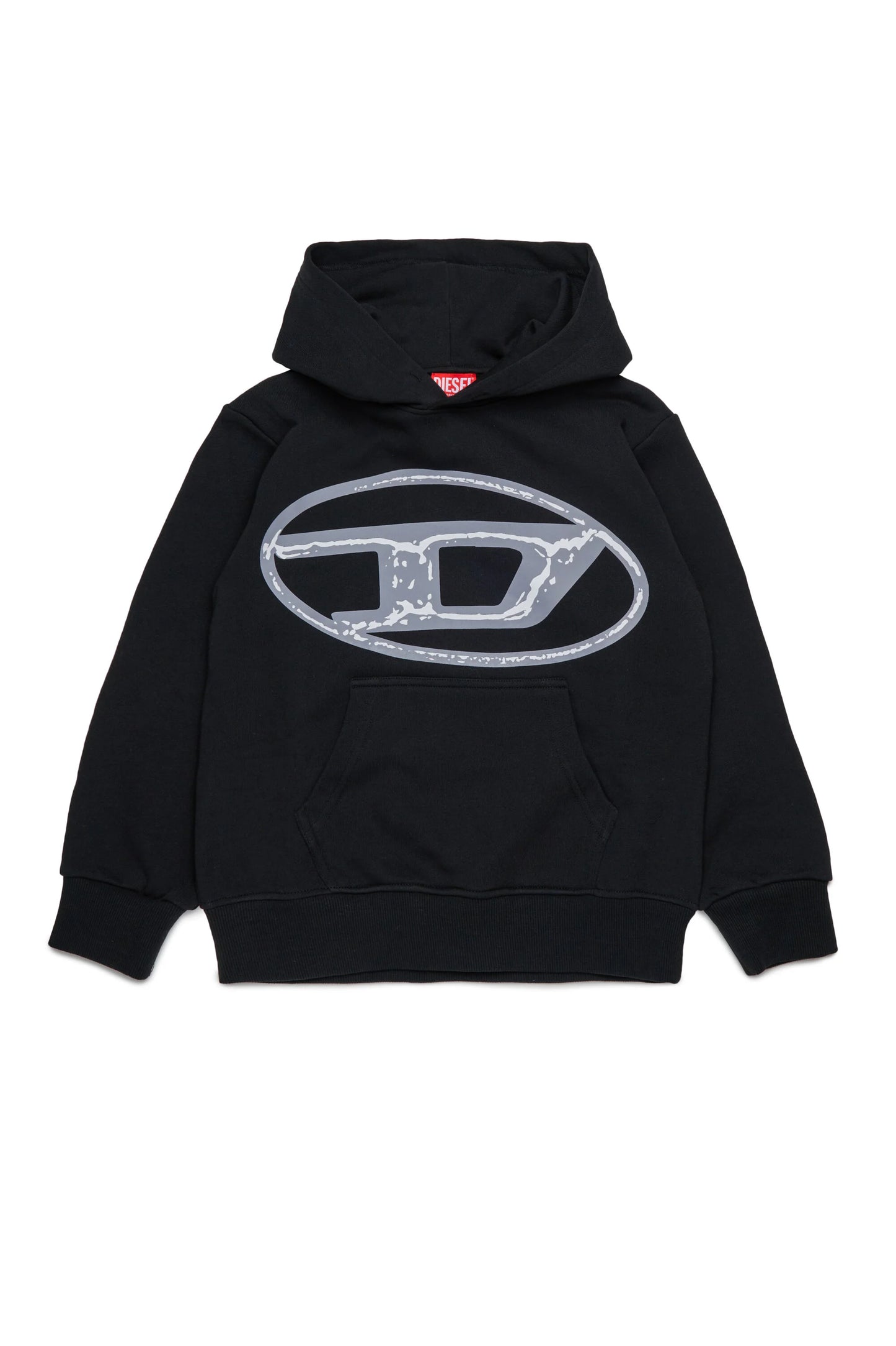 DIESEL Felpa con cappuccio e maxi logo