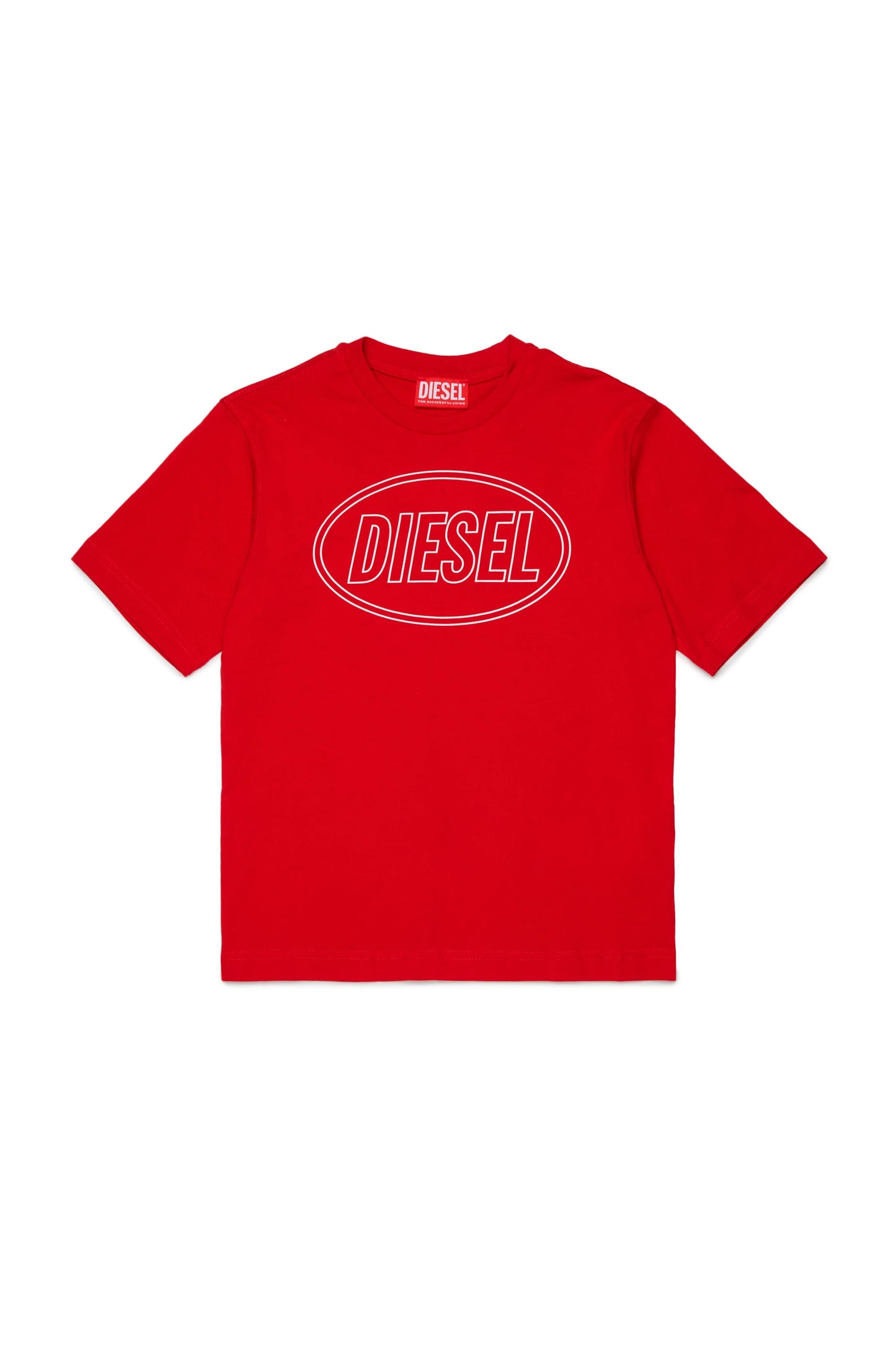 Diesel T-shirt rossa logo bianco