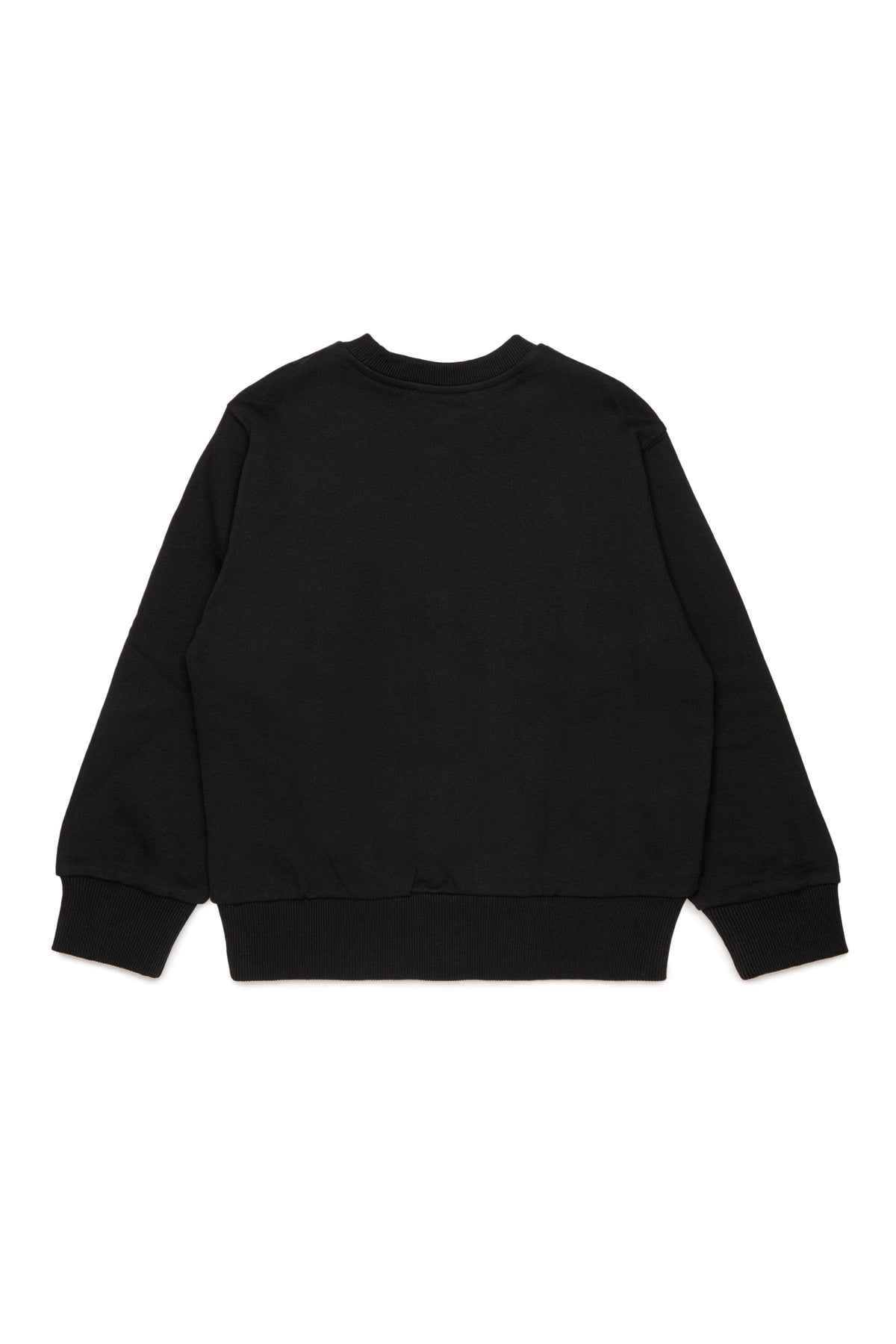 Diesel Felpa girocollo nera con logo D