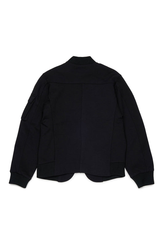 Diesel Giacca bomber nera con logo
