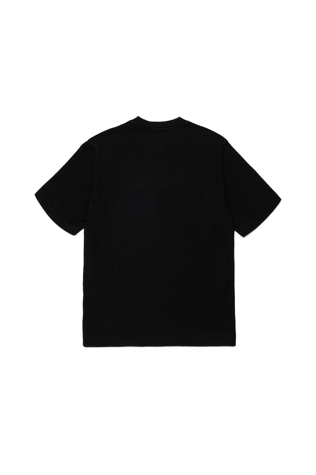 Diesel T-shirt nera con logo applicato