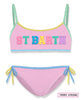 MC2 Saint Barth bikini rosa porta logo