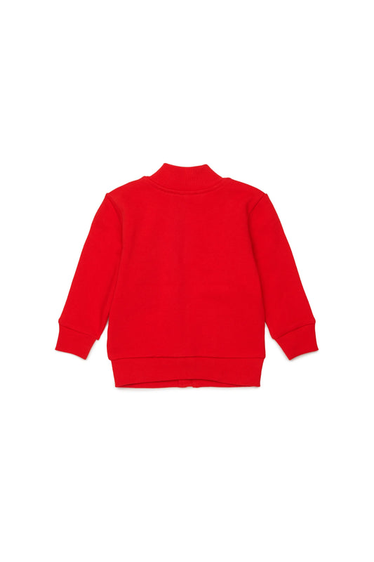 Diesel felpa full zip rossa