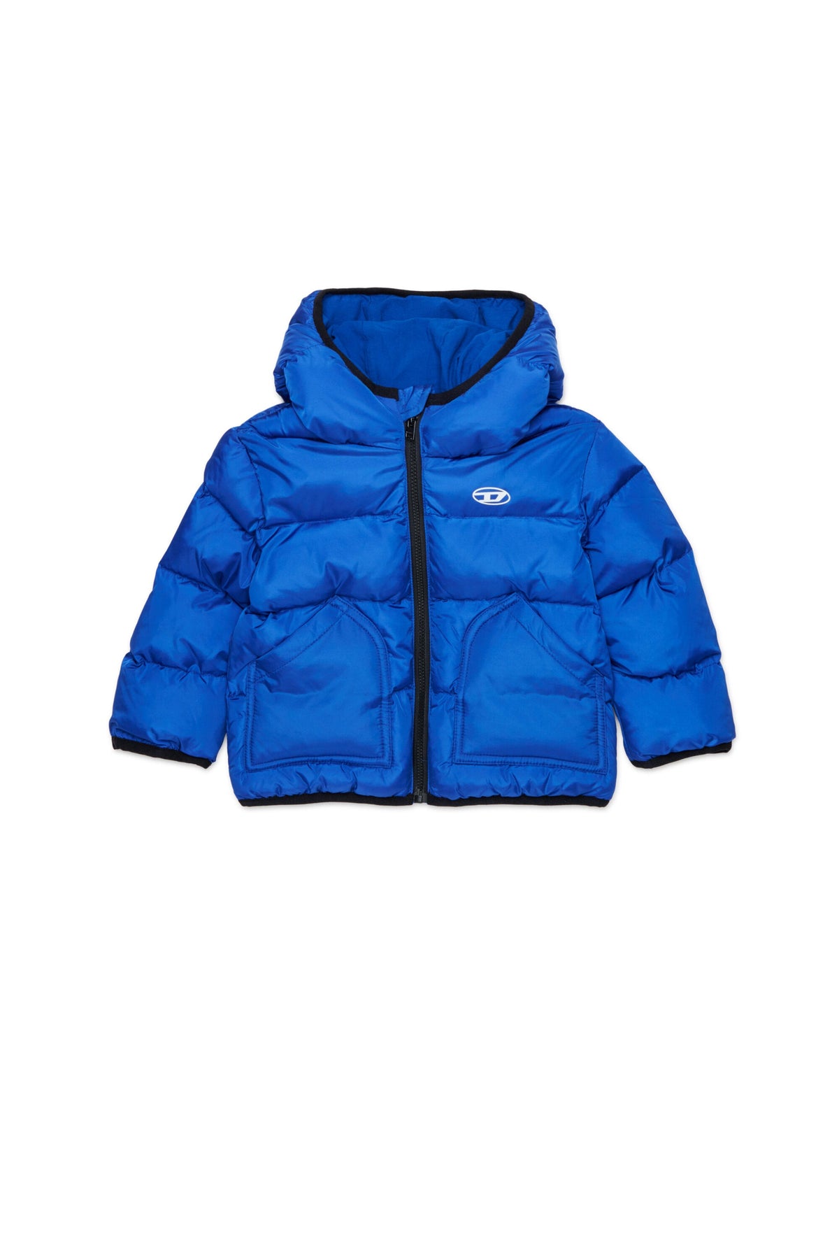 Diesel Giacca imbottita royal con cappuccio e logo