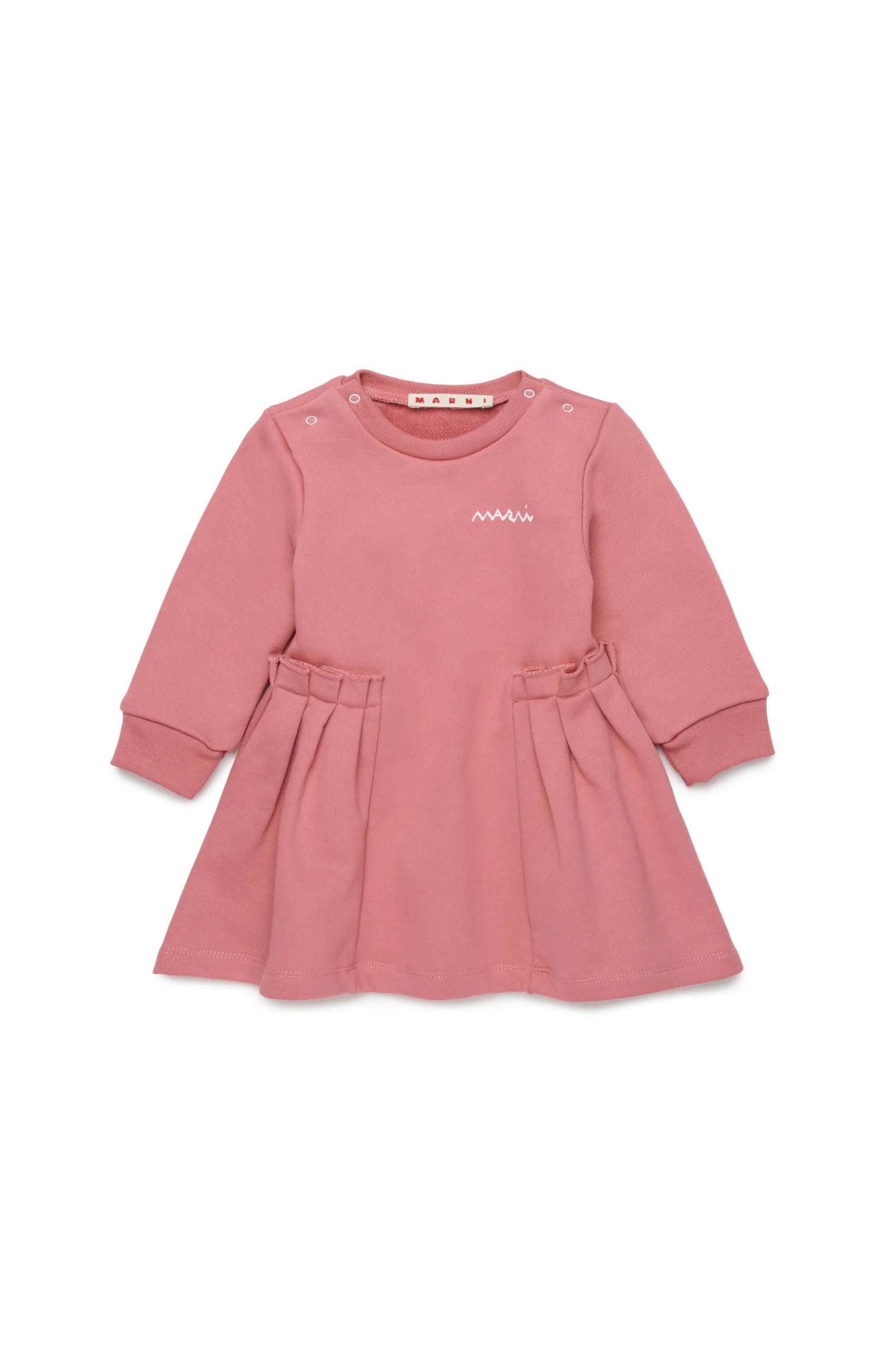 Marni Abito midi in felpa con balze