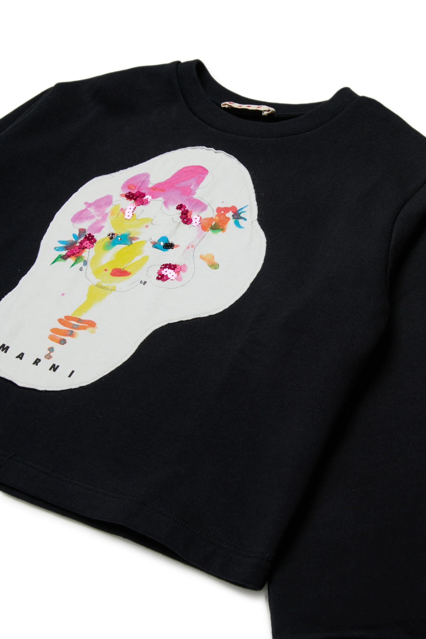 Marni Felpa girocollo con patch Flower