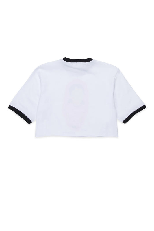 MARNI T-shirt stampa grafica con profili a contrasto