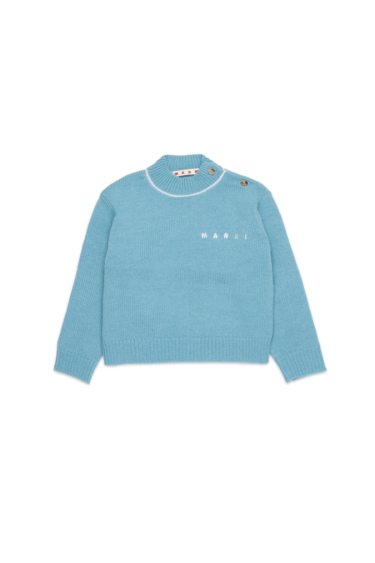 MARNI Maglione Tiffany in lana e cashmere con logo