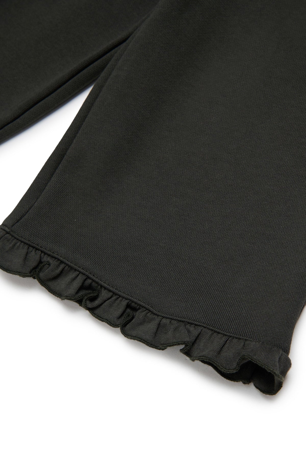 MARNI Pantalone antracite in felpa con rouches