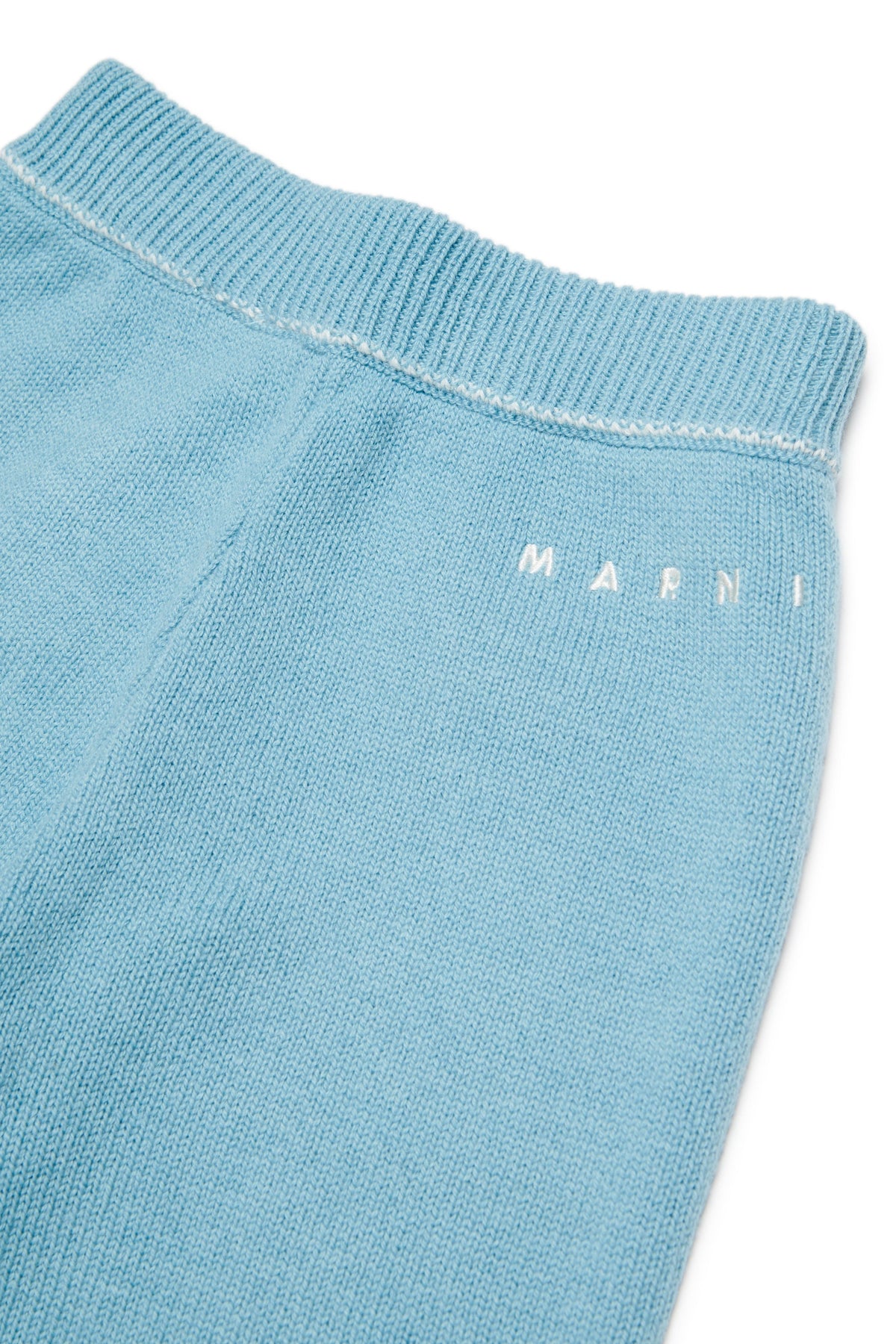 MARNI Pantalone Tiffany in lana e cashmere con logo