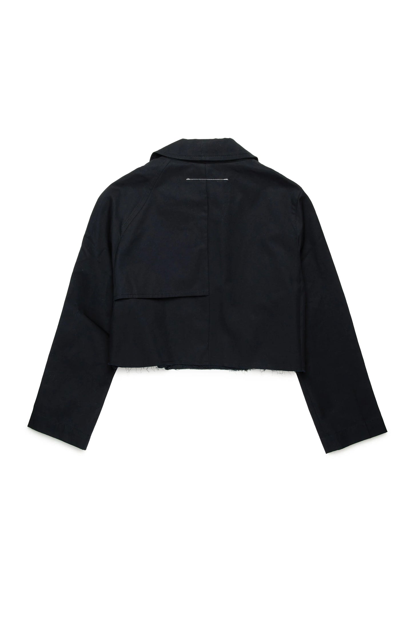 MM6 for Kids trench nero tagliato
