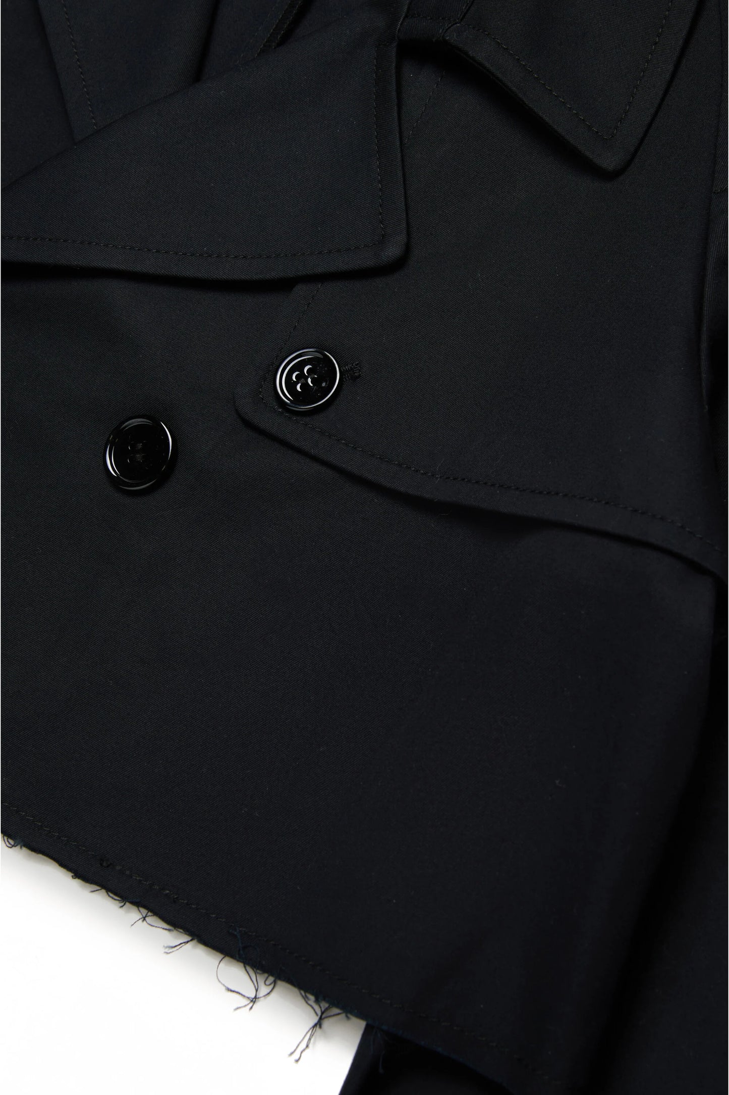 MM6 for Kids trench nero tagliato