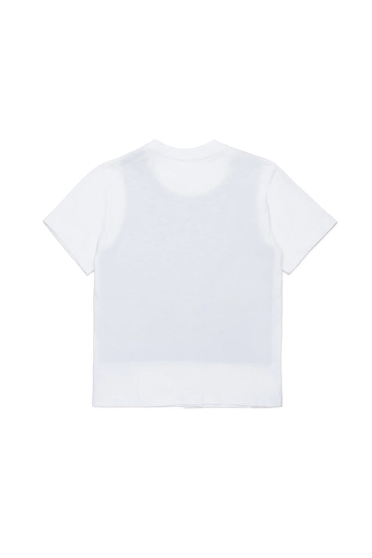 Mm6 T-shirt re-cut con dettagli a vivo