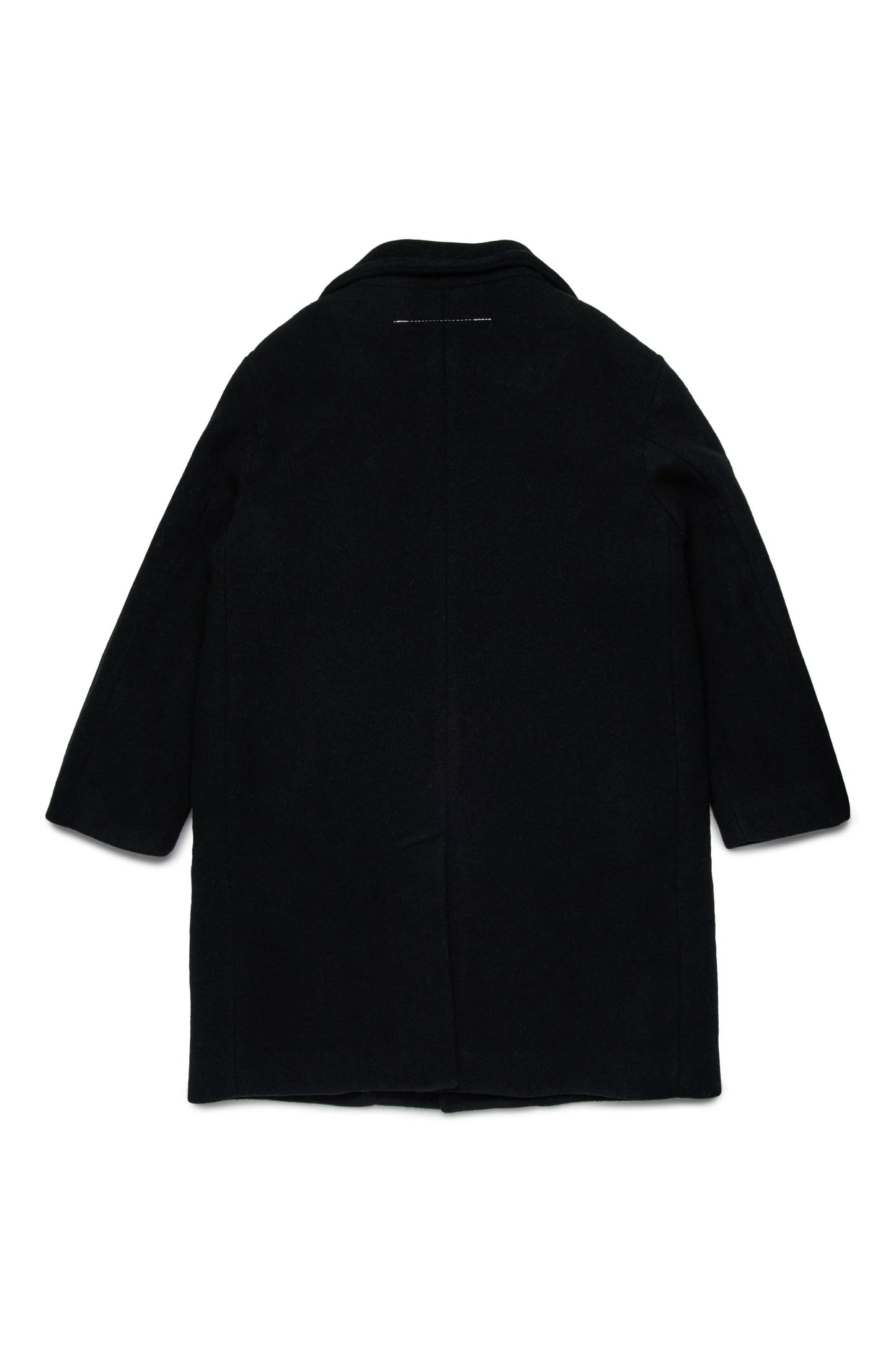 Cappotto lungo nero con zip