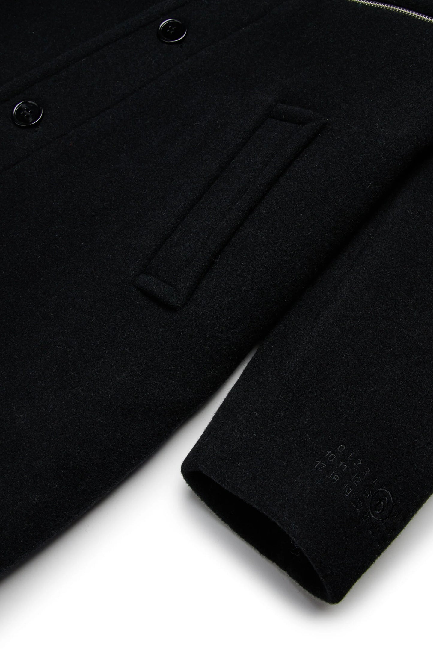 Cappotto lungo nero con zip