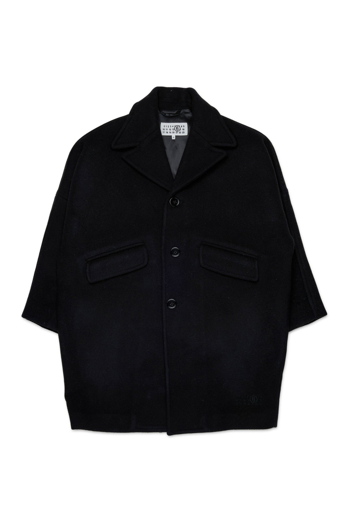 MM6 for Kids Cappotto nero egg shape