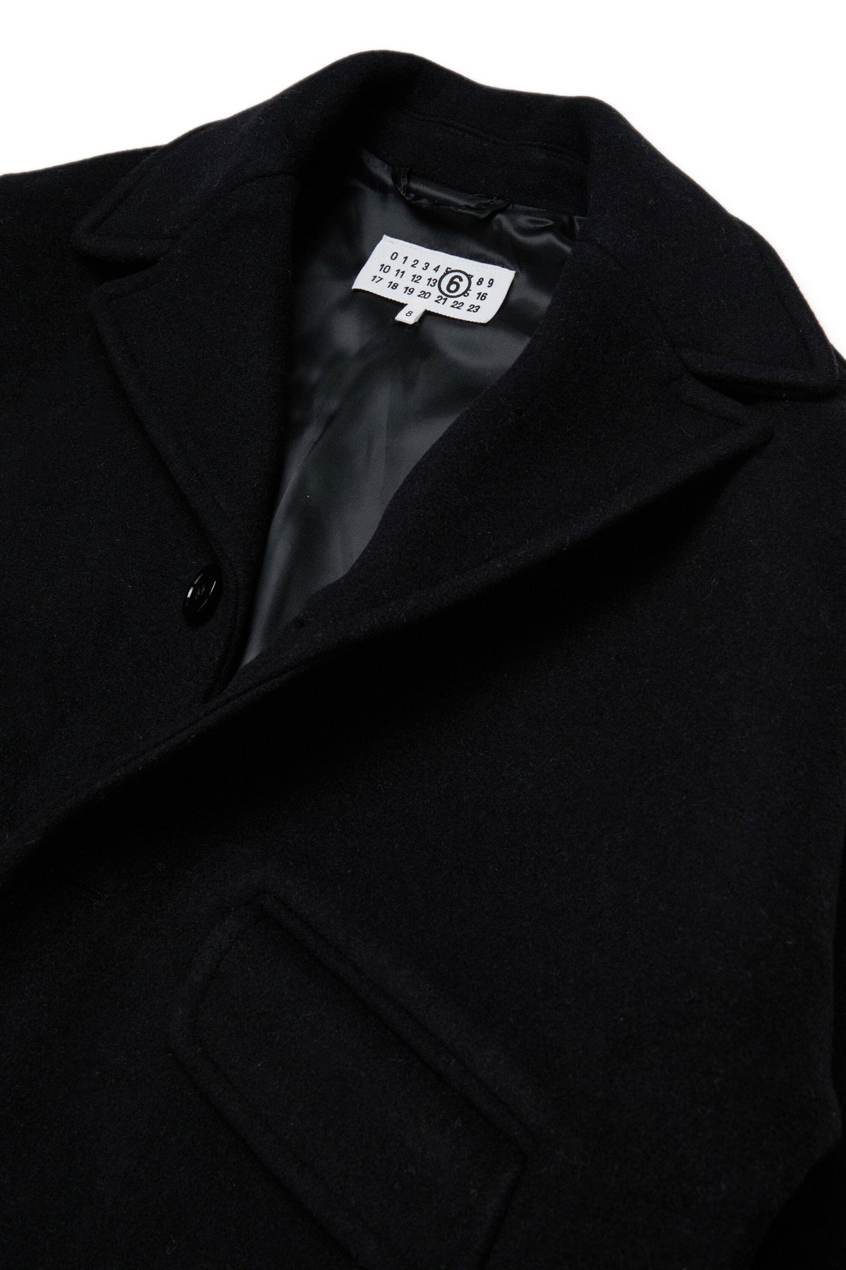 MM6 for Kids Cappotto nero egg shape