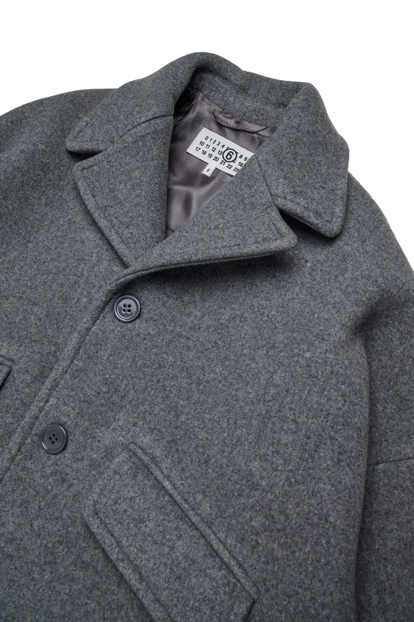 MM6 Margiela Cappotto egg shape con fodera interna