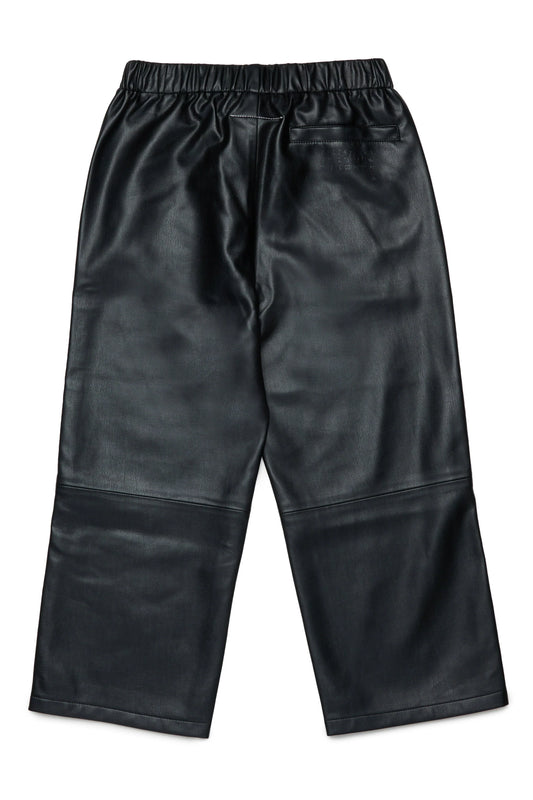 MM6 Margiela Pantaloni in tessuto spalmato con zip