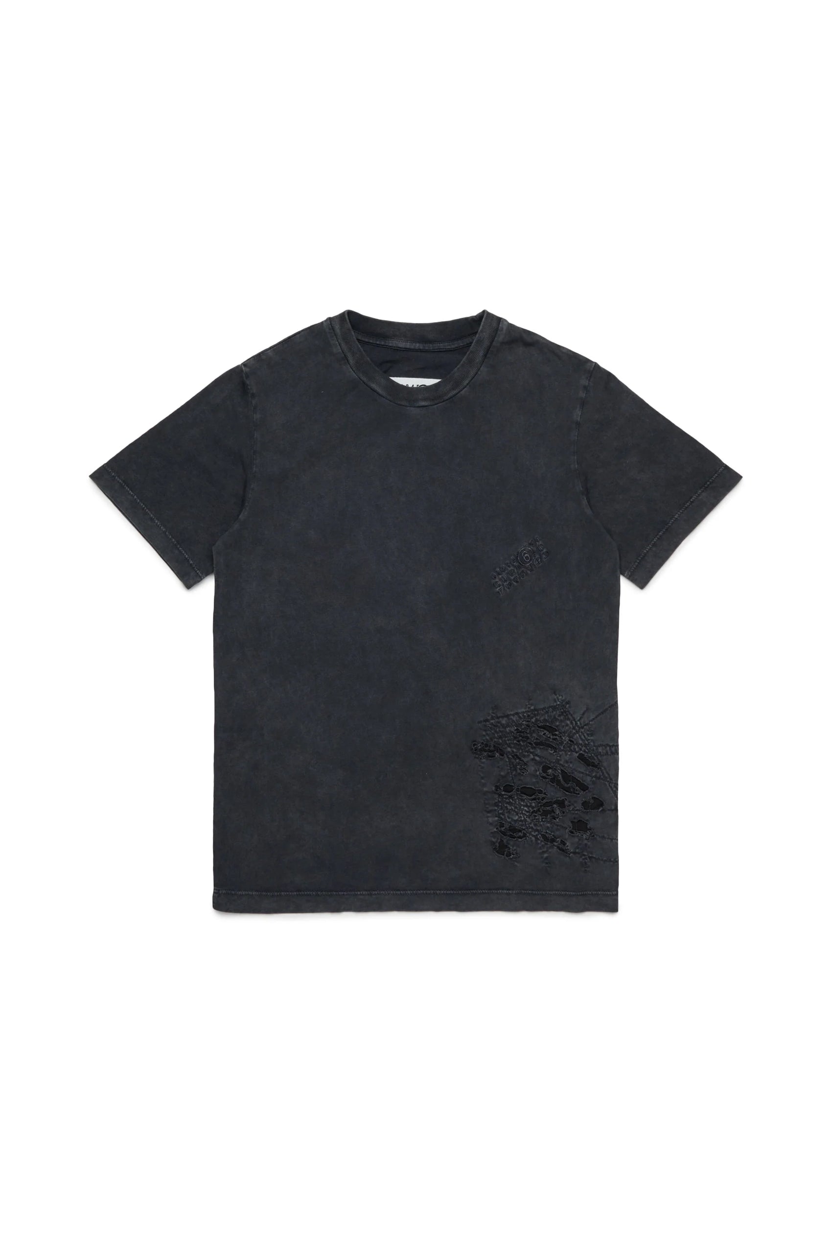 MM6 Margiela T-shirt in jersey con rotture