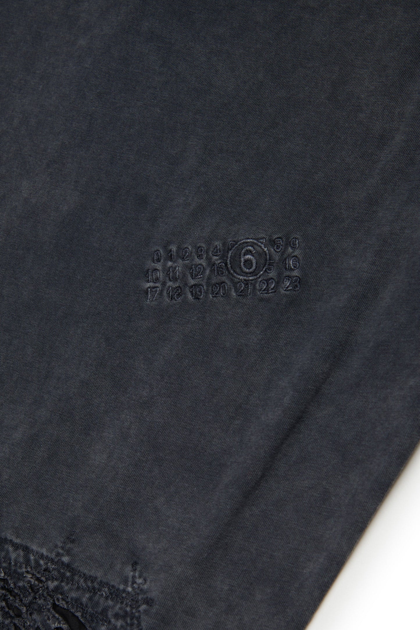 MM6 Margiela T-shirt in jersey con rotture