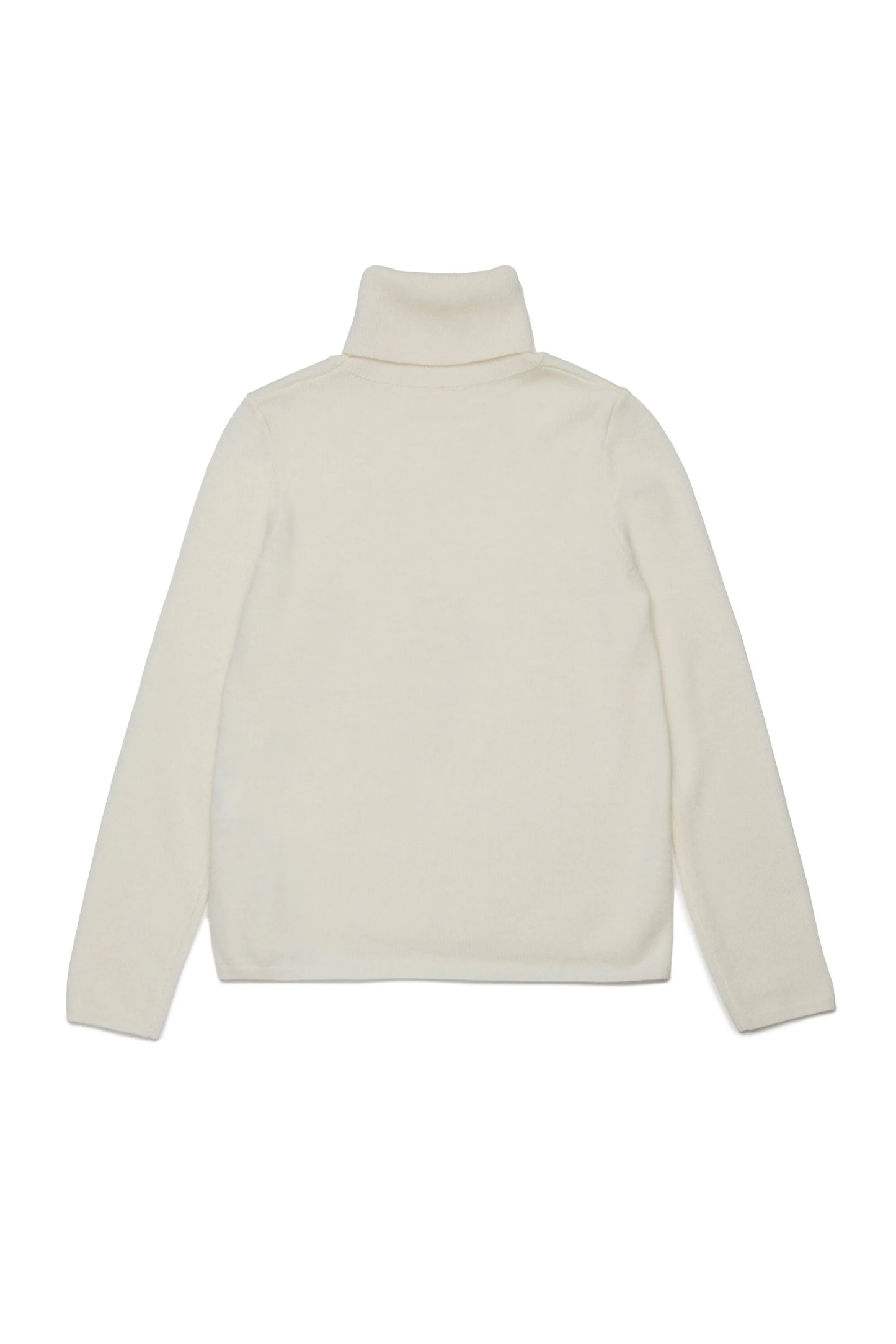 MM6 Margiela Dolcevita in maglia leggera misto lana panna
