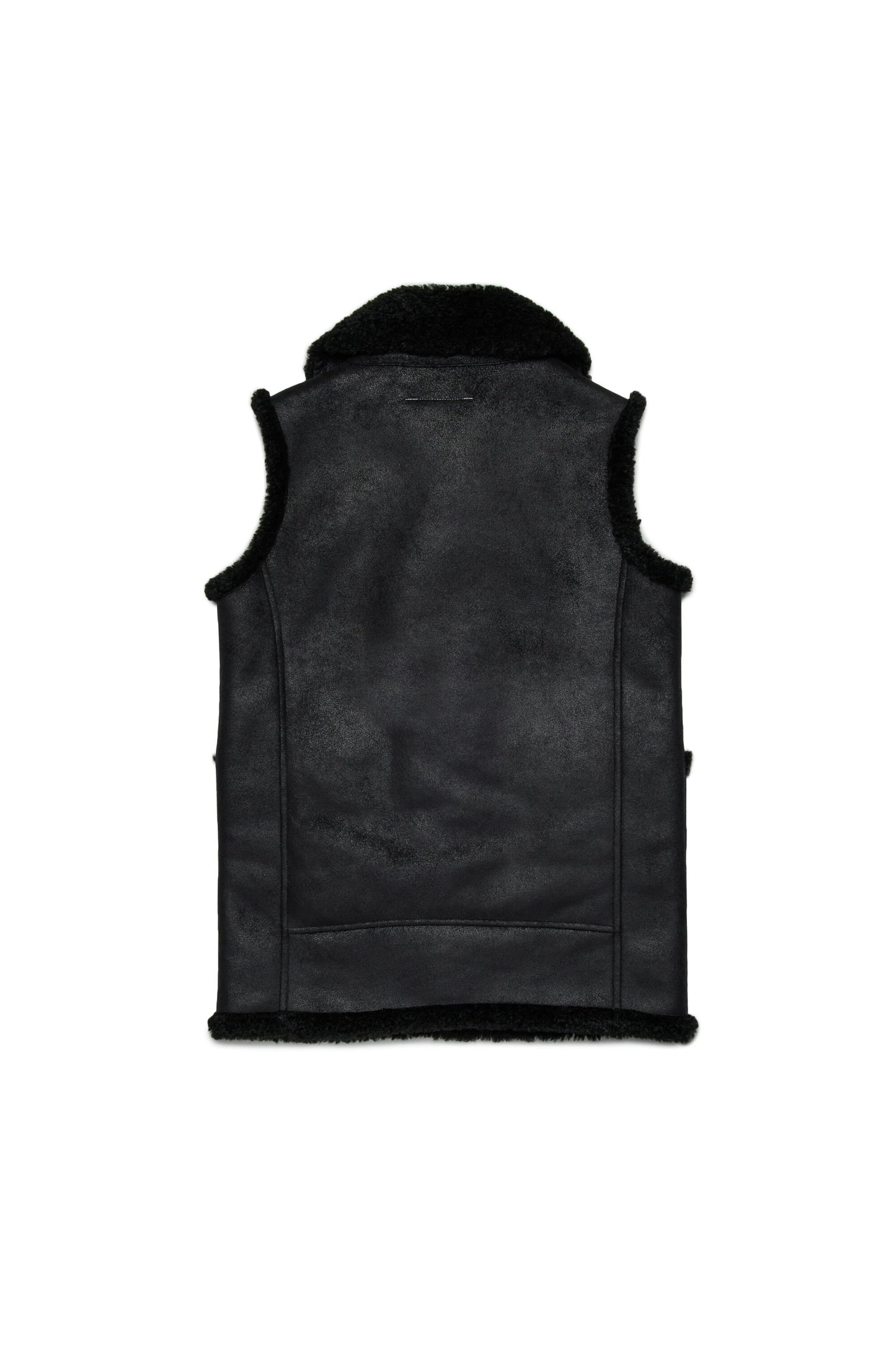 MM6 Margiela Gilet effetto montone con dettagli in teddy